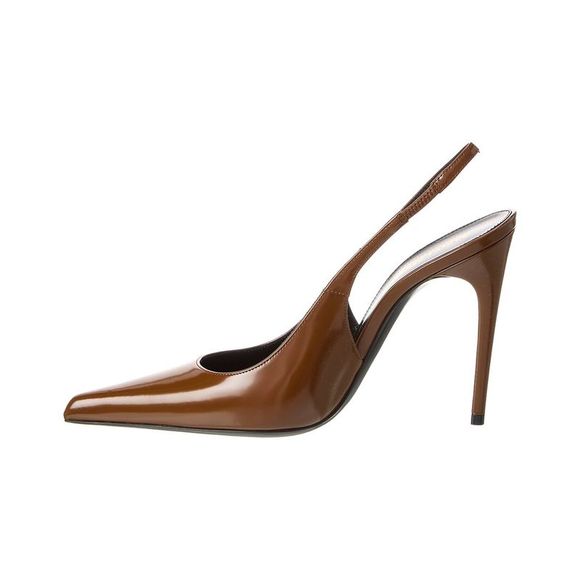 Saint Laurent Vendome 105 Leather Slingback Pump - Picture 2 of 5